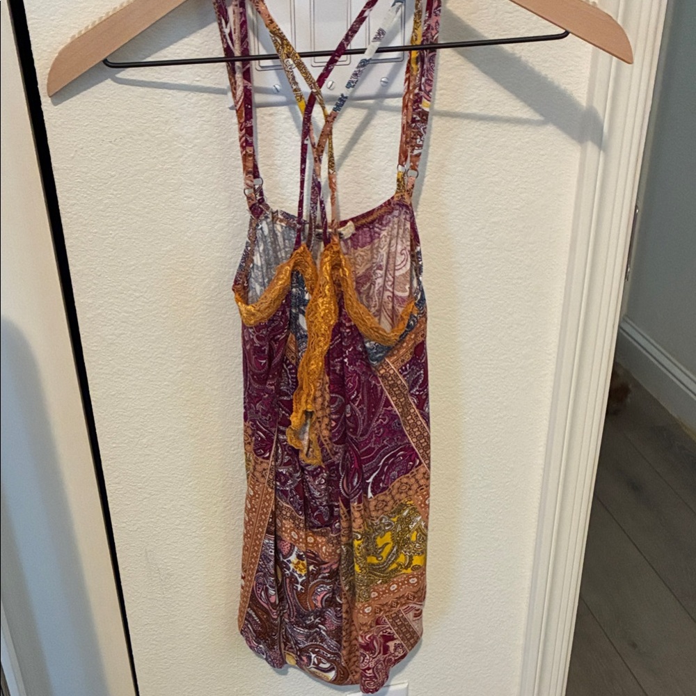 Bohemian Paisley Strappy Dress
